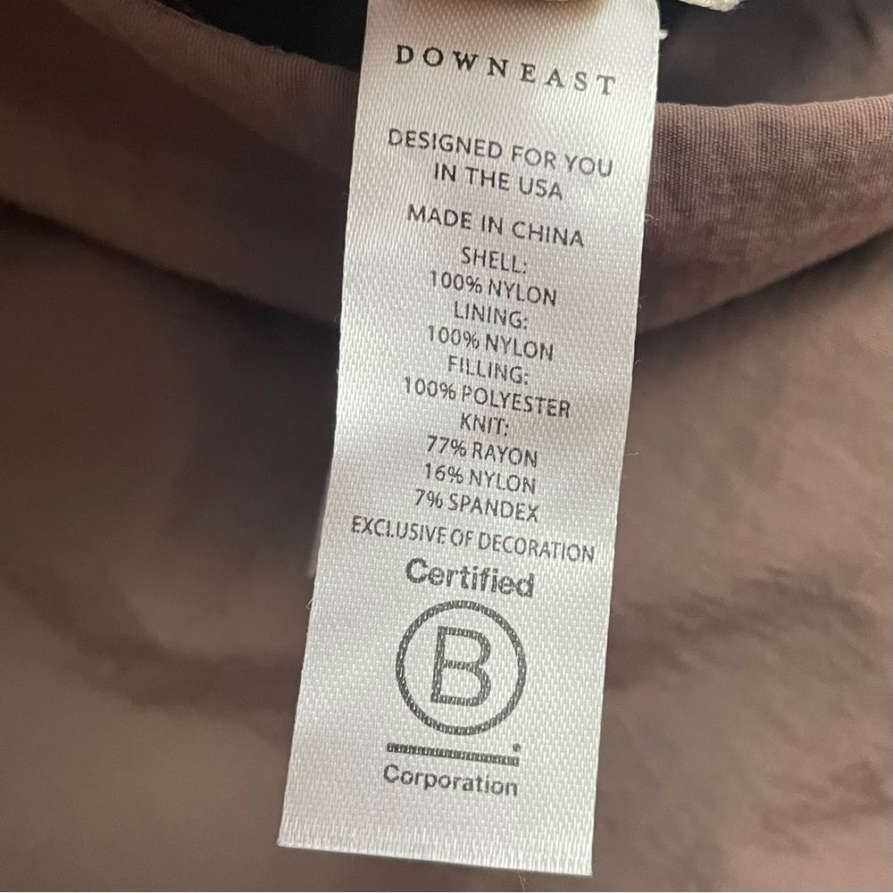 DownEast Reversible Bomber Jacket in Dusty Mauve Women’s Size XL Extra Large - Picture 7 of 10